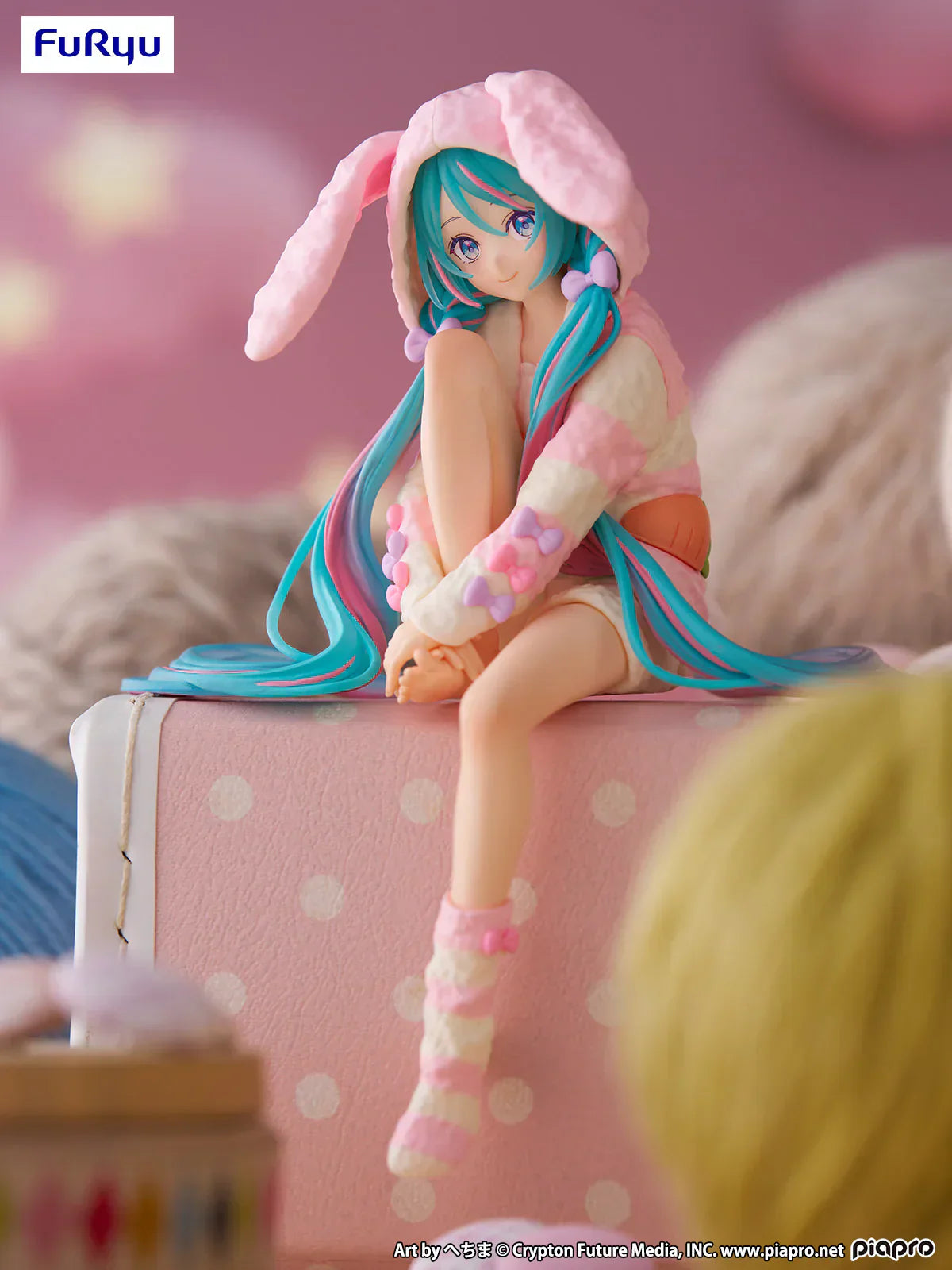 Hatsune Miku - Noodle Stopper Prize Figure - Rabbit Ear Hood Pajama