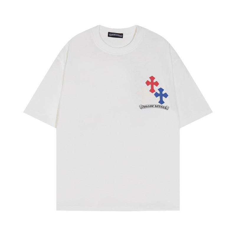 CHH Chrome Heart T Shirts Big Horseshoe Short Sleeve T-Shirt