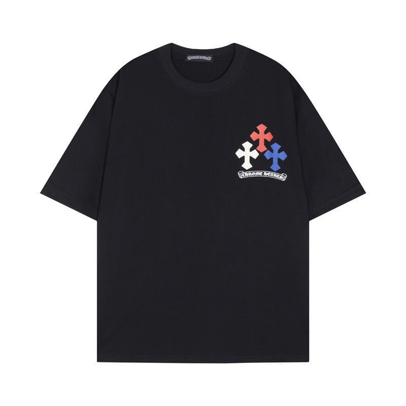 CHH Chrome Heart T Shirts Big Horseshoe Short Sleeve T-Shirt